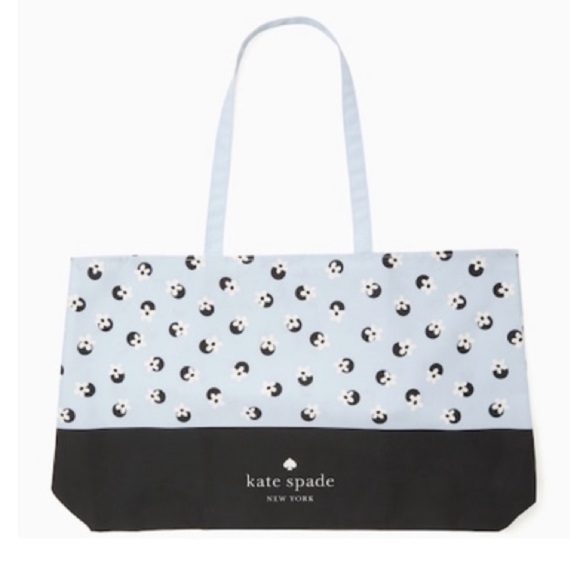 Kate Spade ♠️ NY Large Tote Bag, Floral Dot Print Design, New w/ Tag in Mfg Bag - Picture 4 of 7